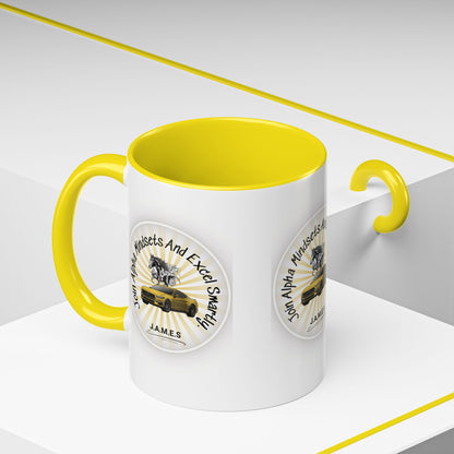 Personalized Car with Horse Accent Coffee Mug