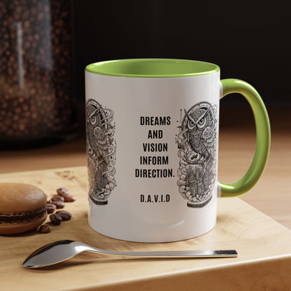 Personalized Owl Vision Accent Coffee Mug