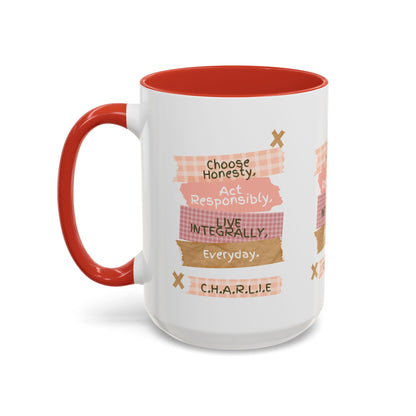 Personalized Message Pieces Accent Coffee Mug