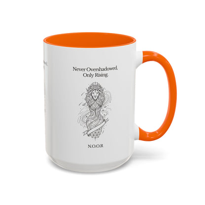 Personalized Girl Lion Accent Coffee Mug