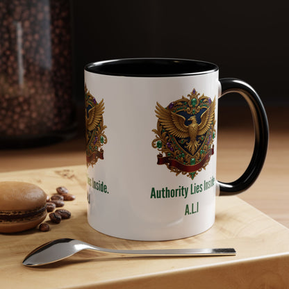 Personalized Initial Eagle Accent Coffee Mug