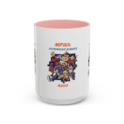 Personalized Victory Cartoon Accent Coffee Mug