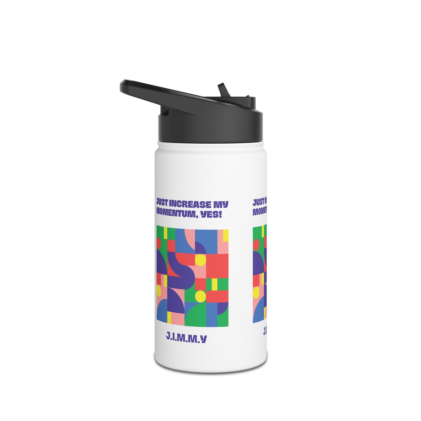 Personalized Initial Quote Colorful Momentum Stainless Steel Water Bottle