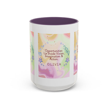 Personalized Ocean Theme Accent Coffee Mug
