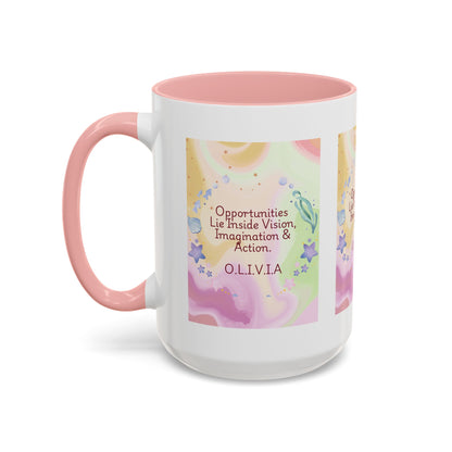 Personalized Ocean Theme Accent Coffee Mug