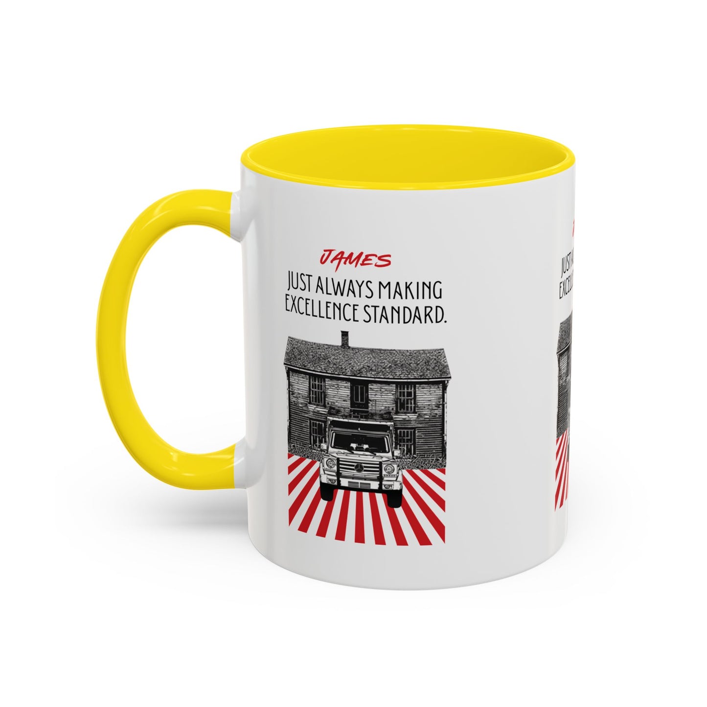 Personalized Vintage Car Accent Coffee Mug