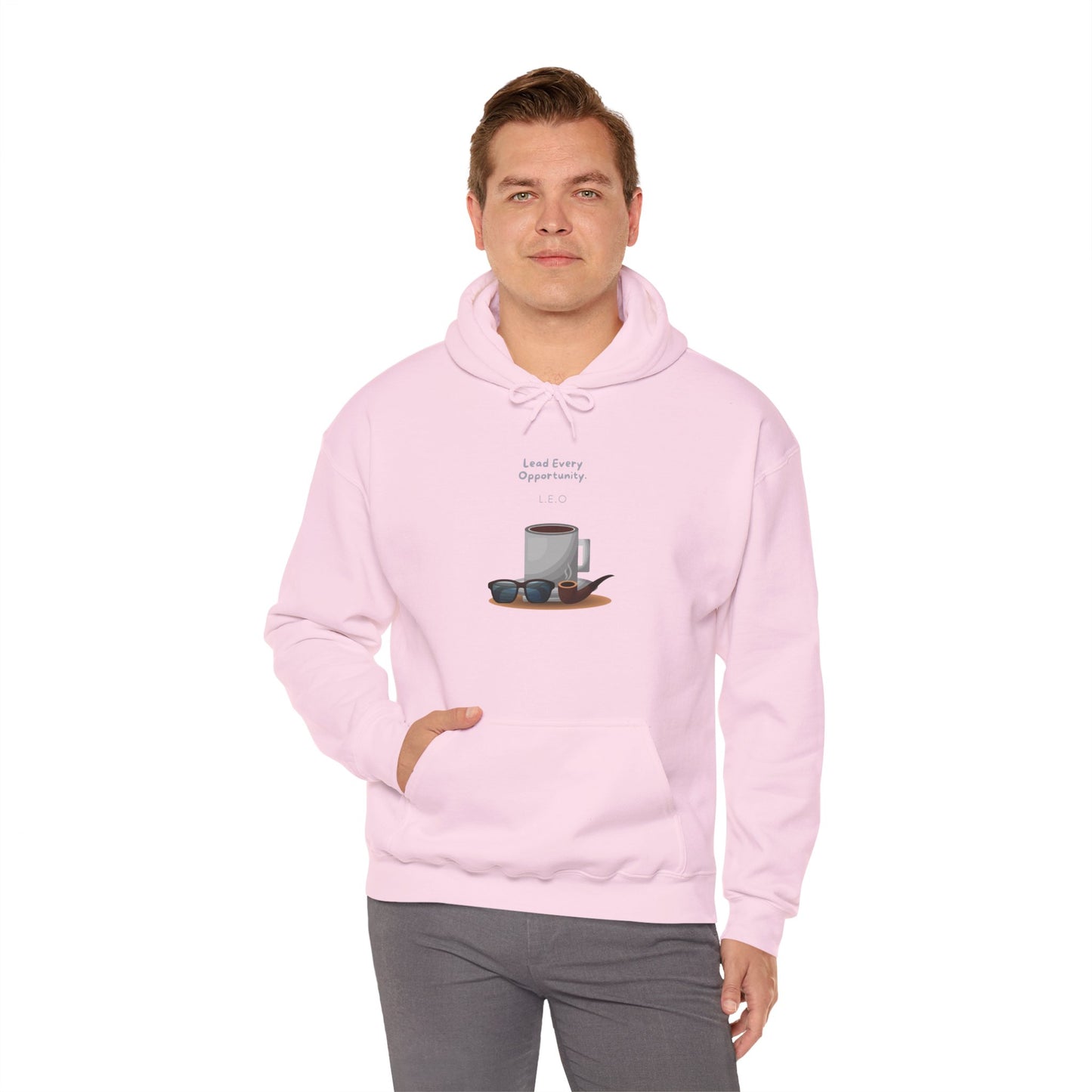 Personalized Coffee and Sunglasses Hooded Sweatshirt