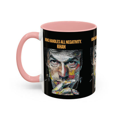 Personalized Initial Khan Accent Coffee Mug