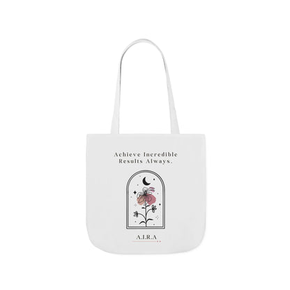 Personalized Initial Quote Floral Moon Canvas Tote Custom Name