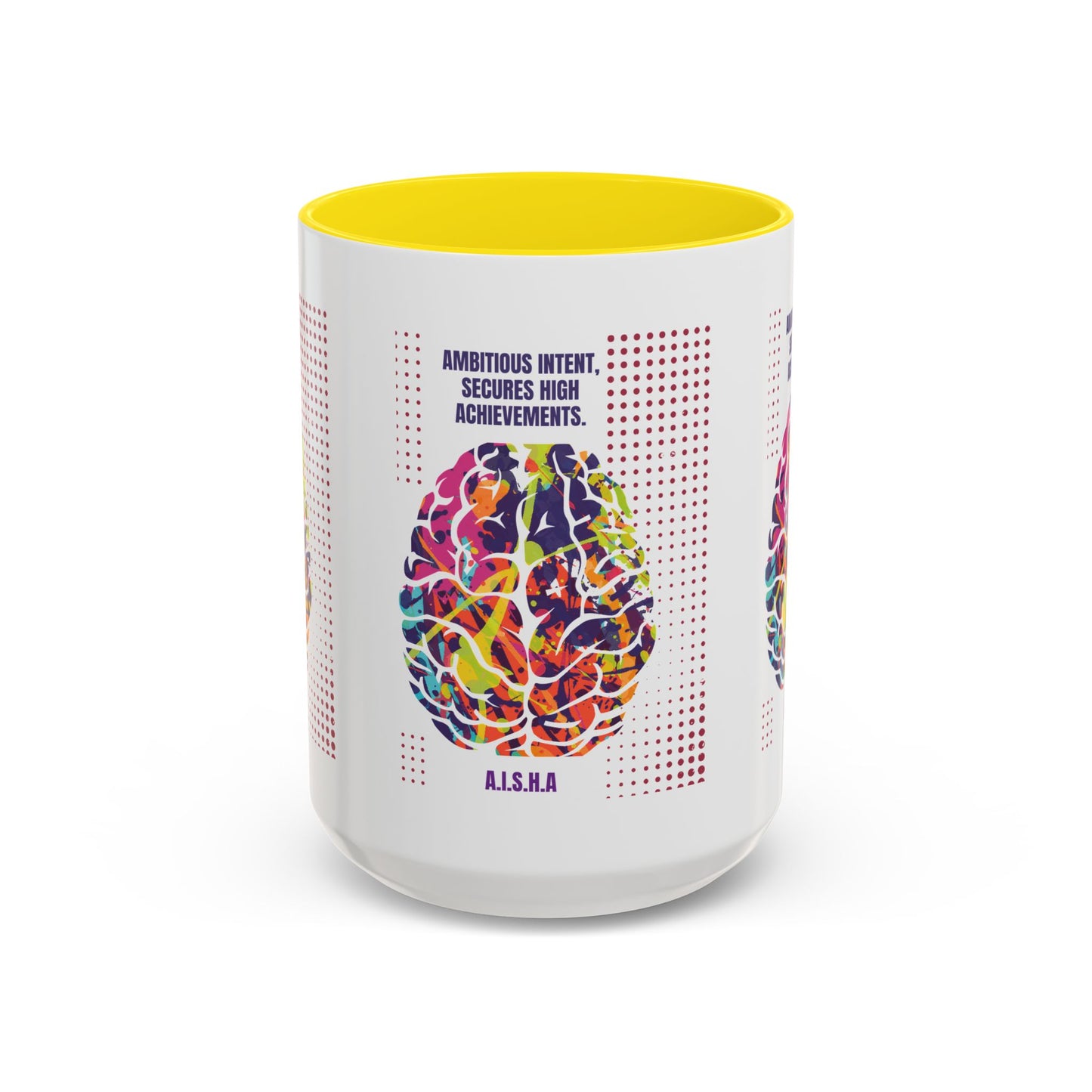 Personalized Initial Brain Accent Coffee Mug