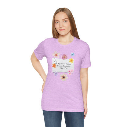 Personalized Floral Note Tee