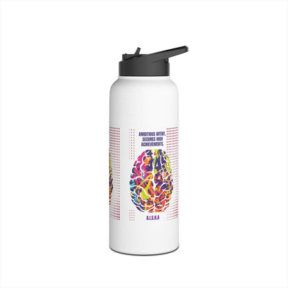 Personalized Initial Quote Brain Stainless Steel Water Bottle