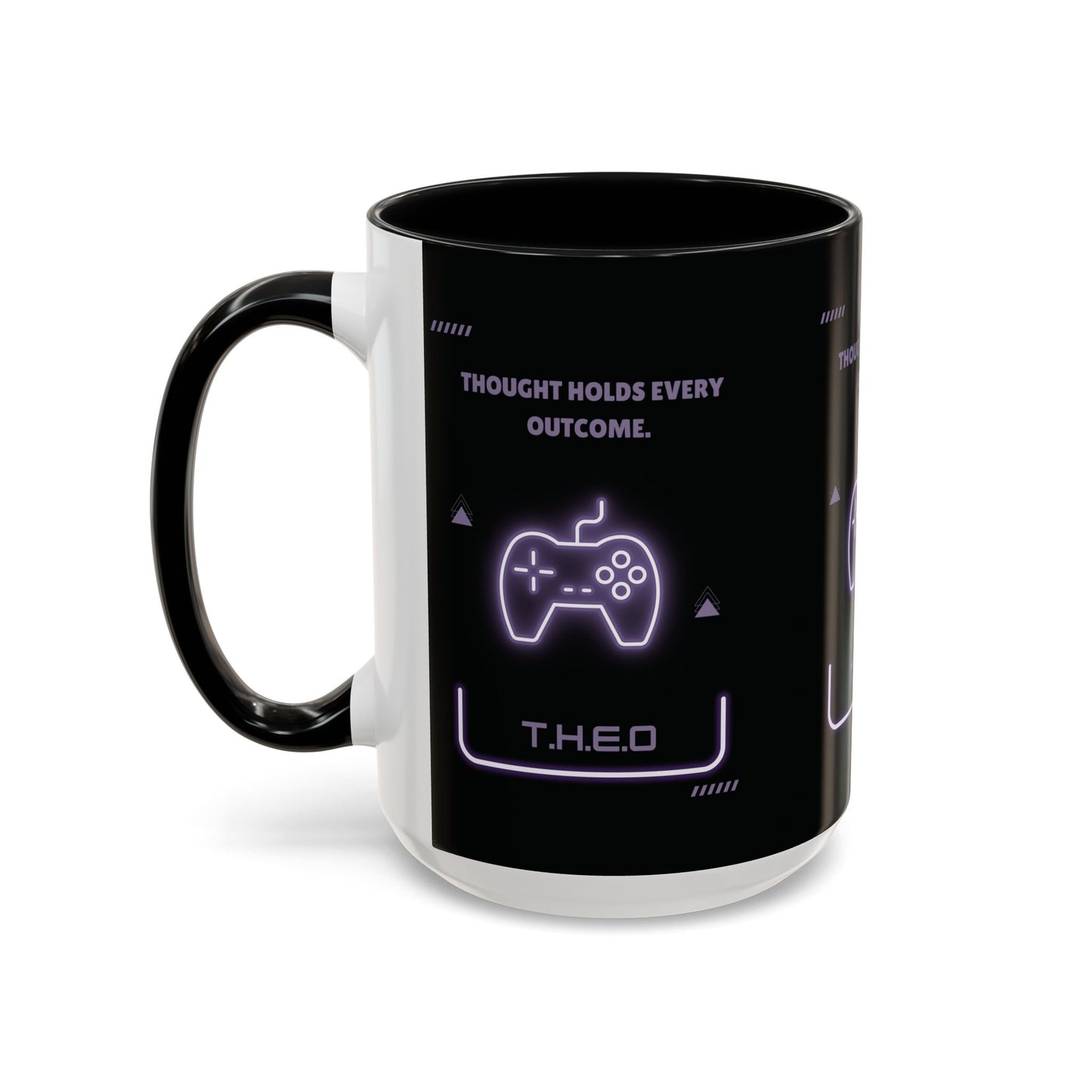 Personalized Initial Game Controller Accent Coffee Mug
