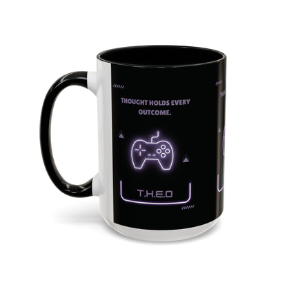 Personalized Initial Game Controller Accent Coffee Mug