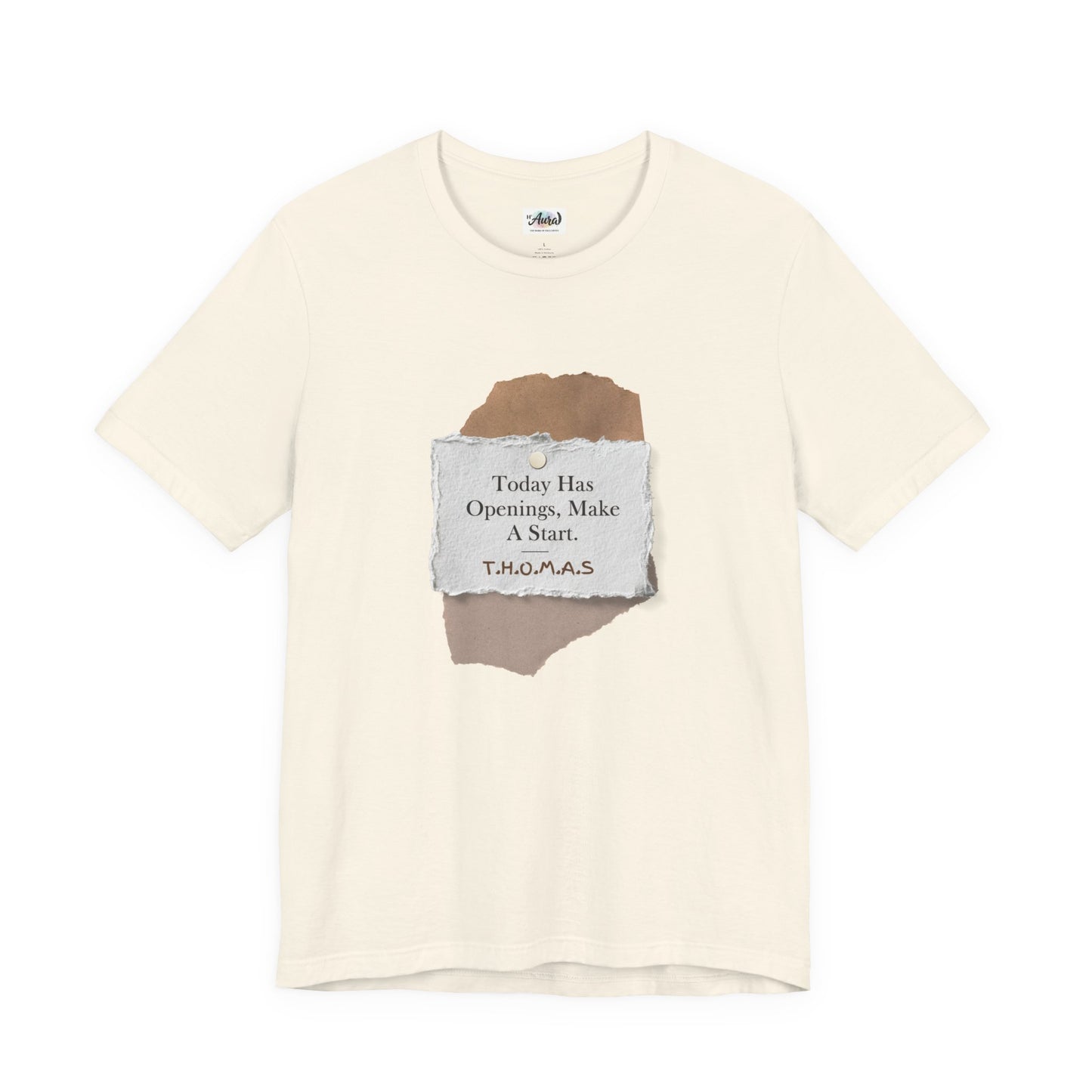 Personalized Torn Paper Motive Tee