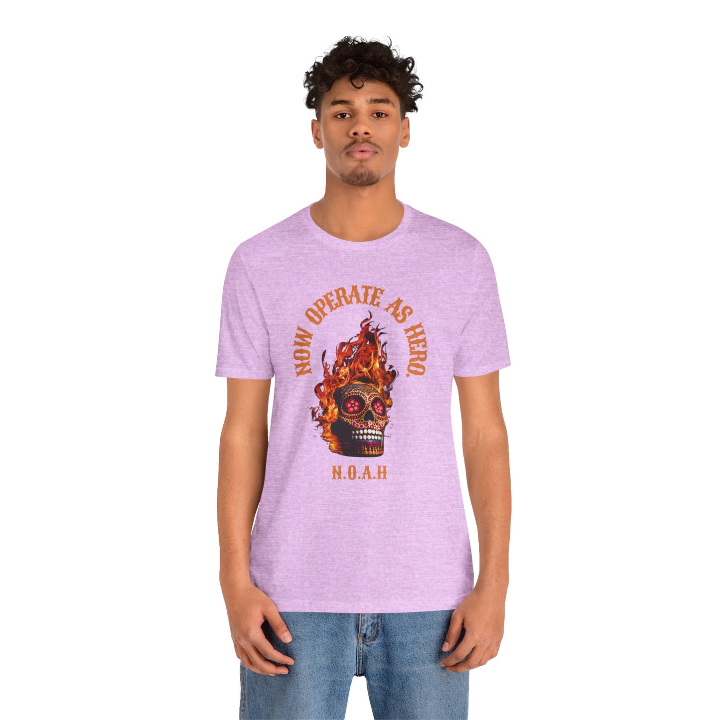 Personalized Fiery Skull Graphic Tee