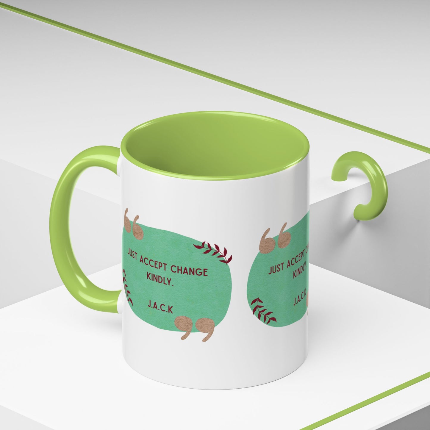 Personalized Note Box Accent Coffee Mug