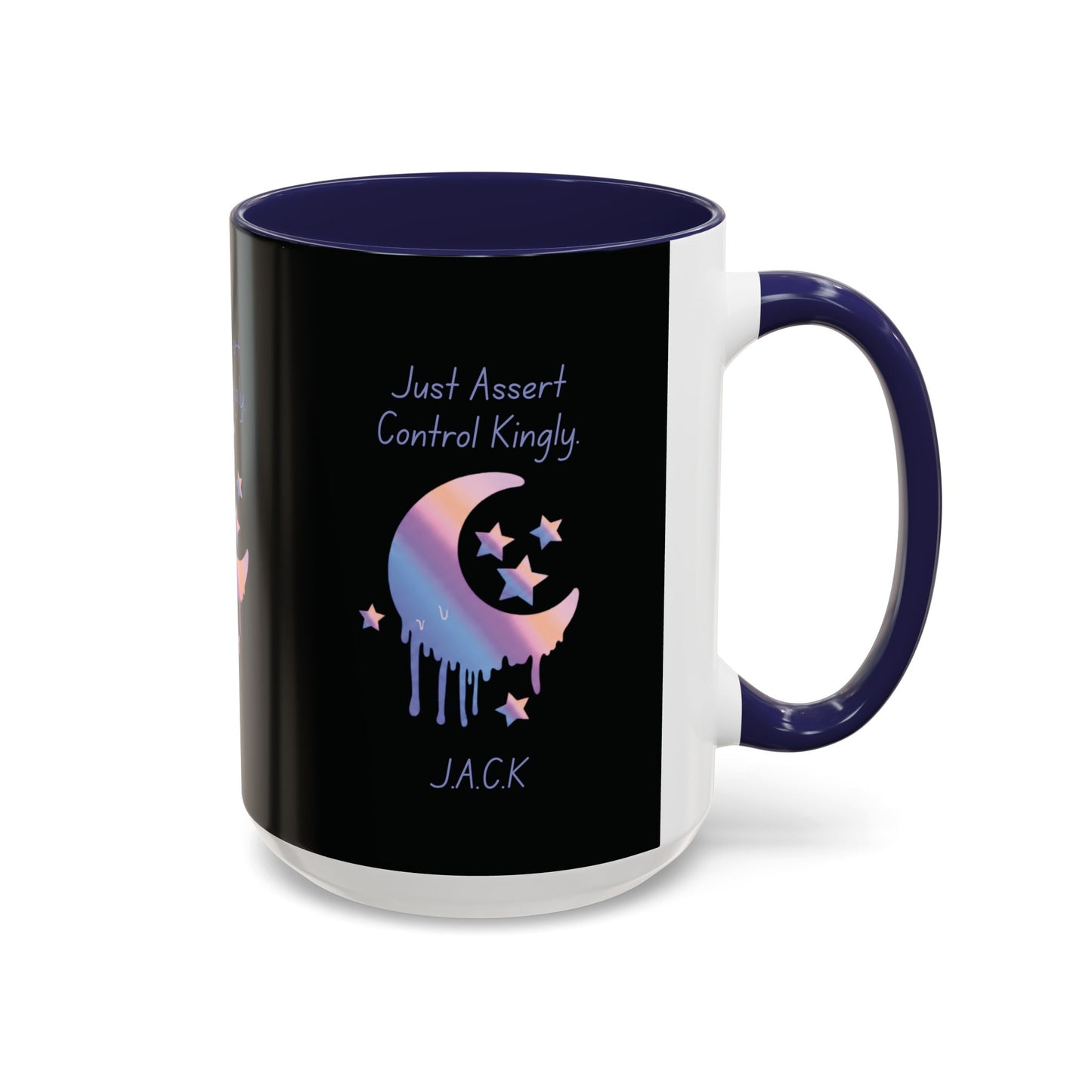 Personalized Moon Dripping Accent Coffee Mug