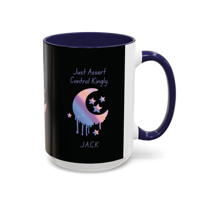 Personalized Moon Dripping Accent Coffee Mug