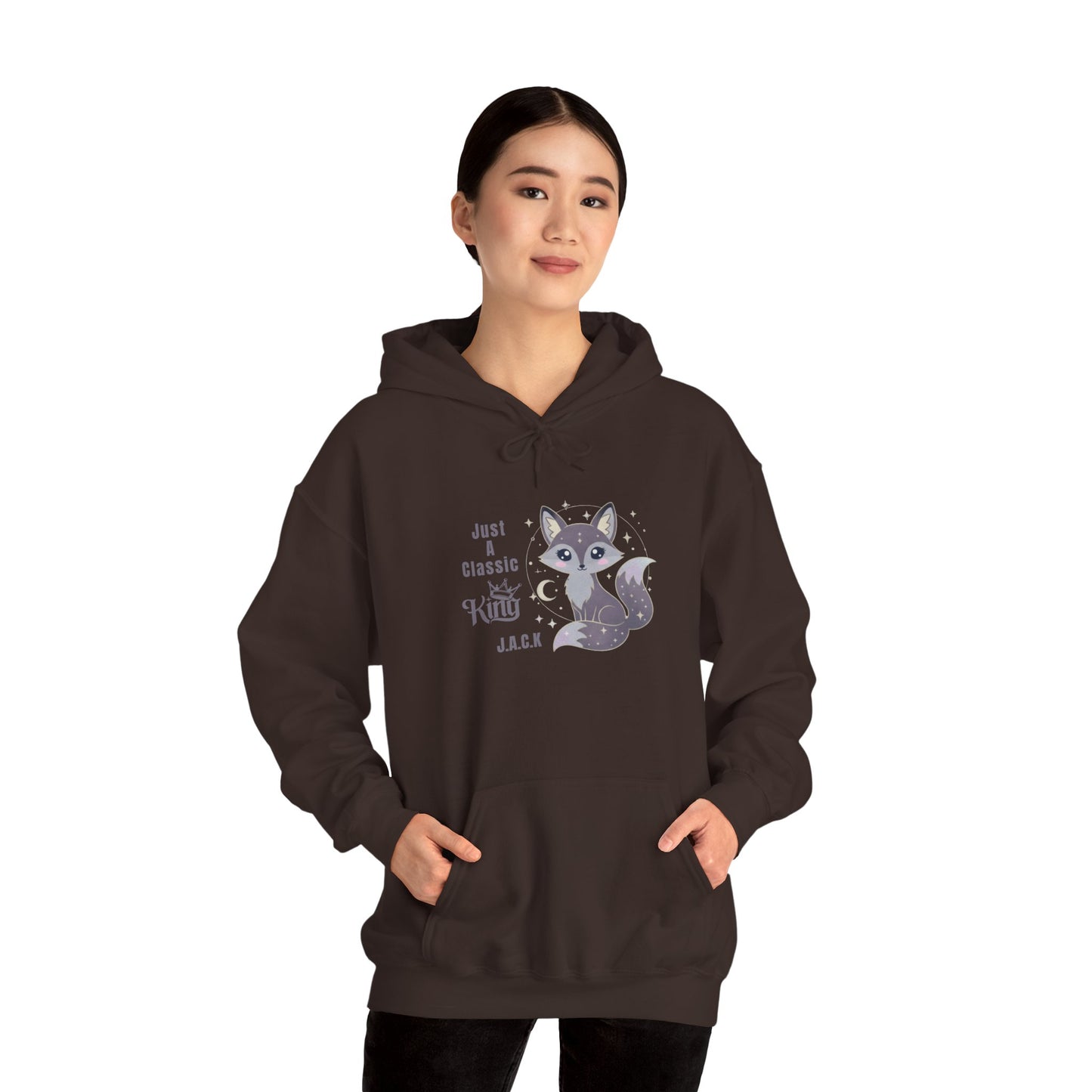 Personalized Fox King Hooded Sweatshirt