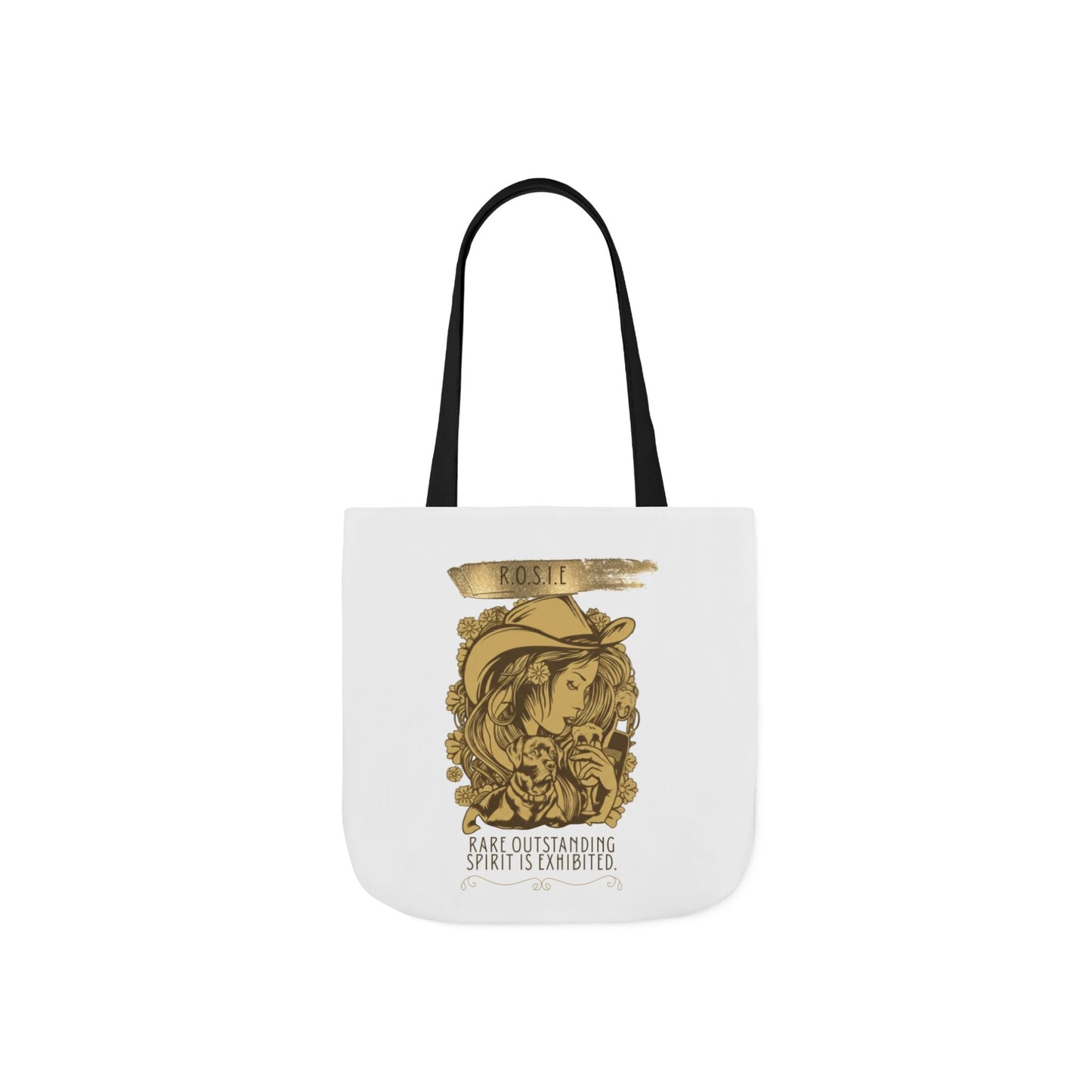 Personalized Initial Quote Golden Girl Canvas Tote Custom Name