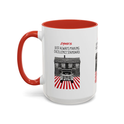 Personalized Vintage Car Accent Coffee Mug
