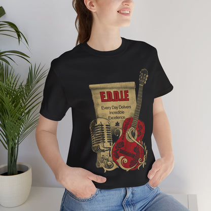 Personalized Music Vintage Microphone & Guitar Tee