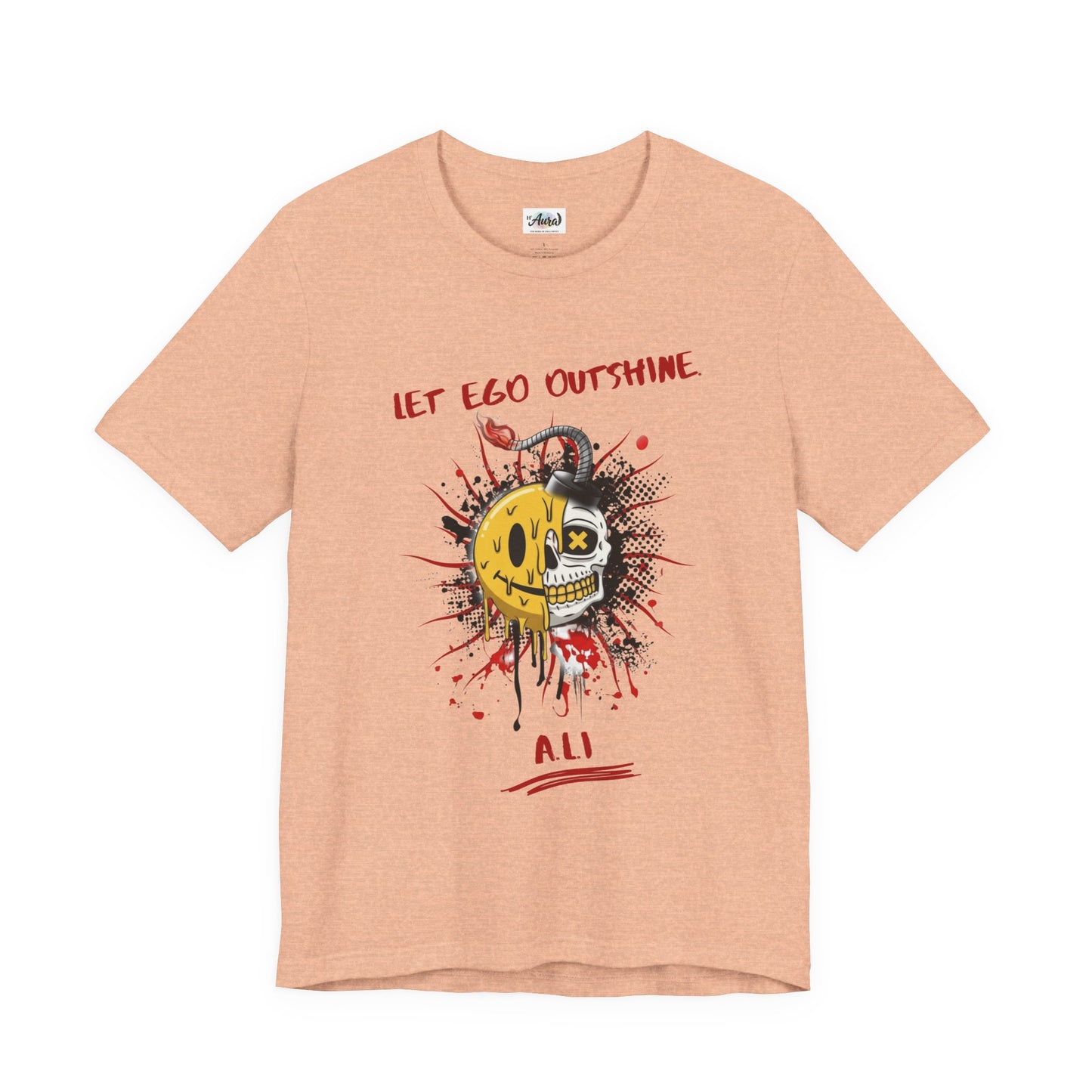 Personalized Split Smile Skull Design Tee