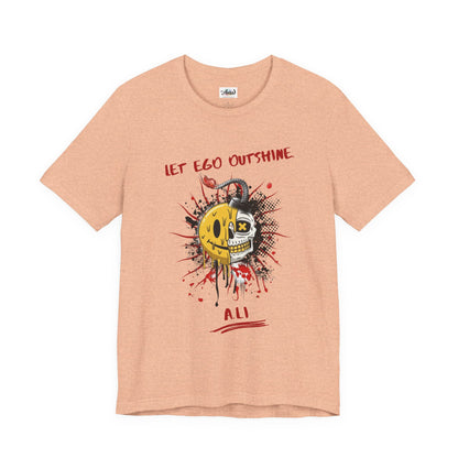 Personalized Split Smile Skull Design Tee