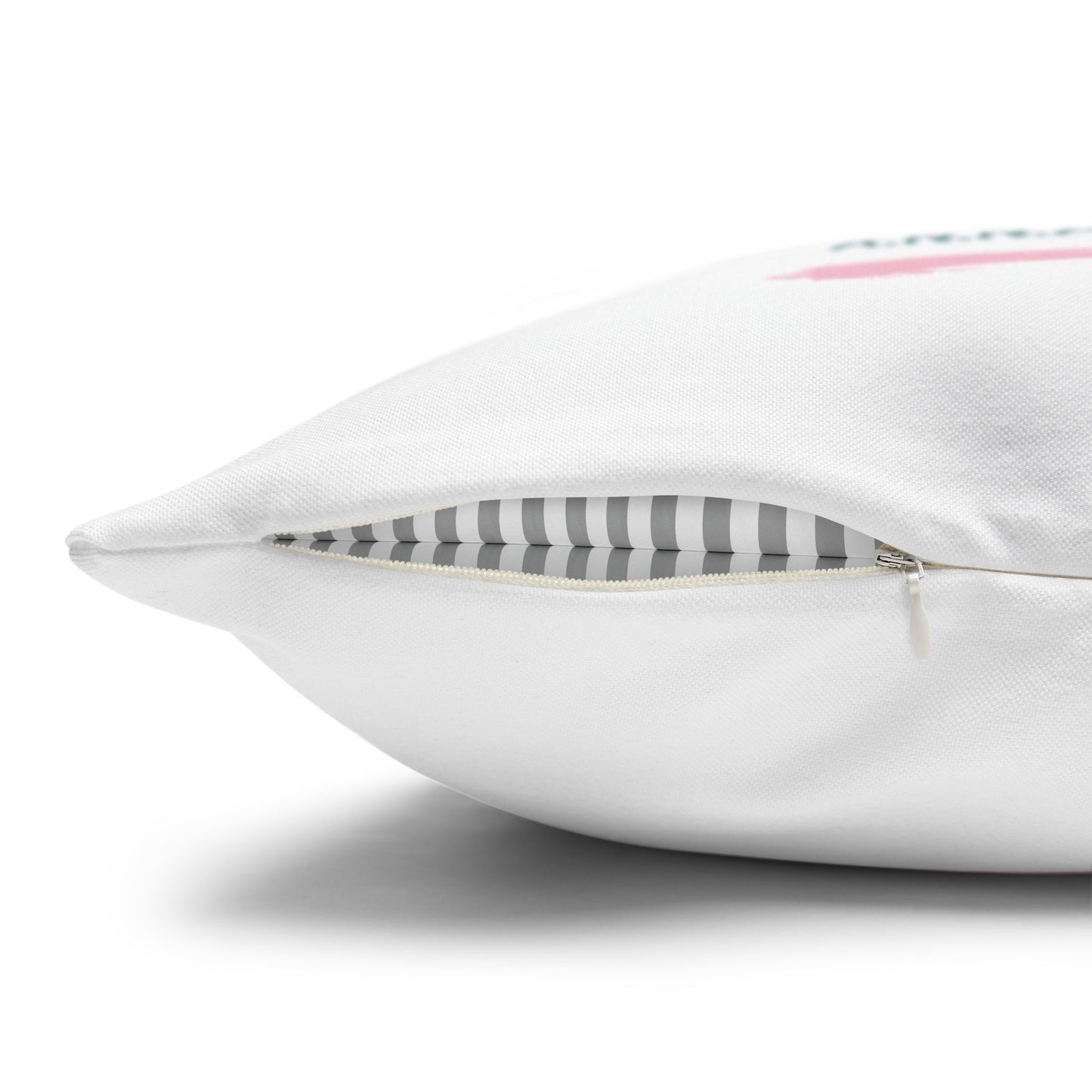 Personalized Initial Quote Sweet Treat — Custom Sayings on Square Poly Canvas Pillowcase