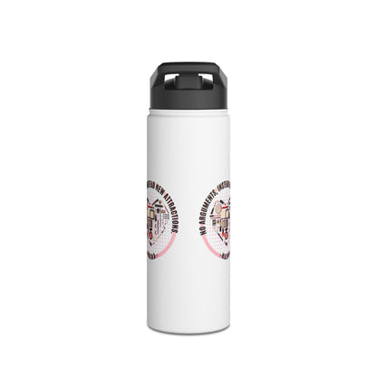Personalized Initial Cosmetic Heart Controller Stainless Steel Water Bottle