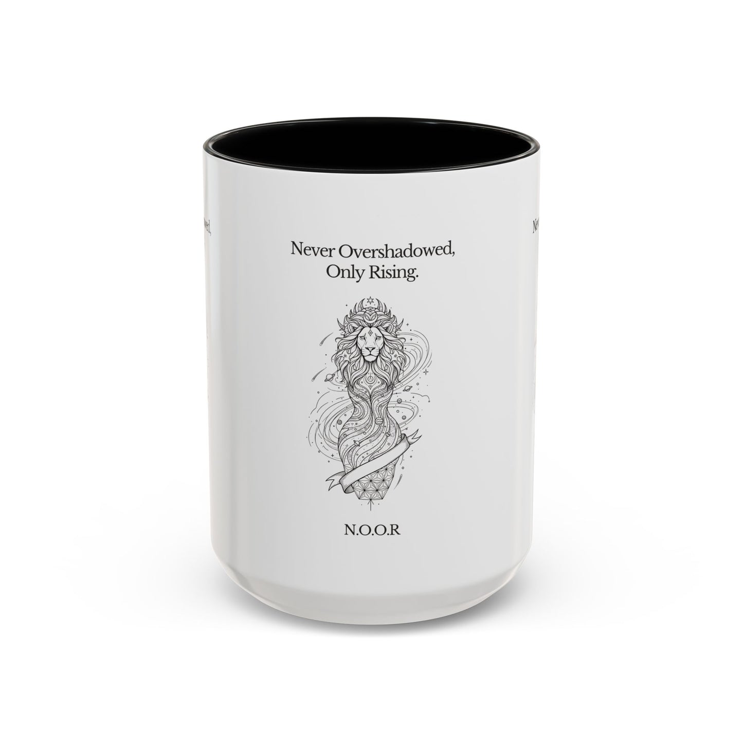 Personalized Girl Lion Accent Coffee Mug