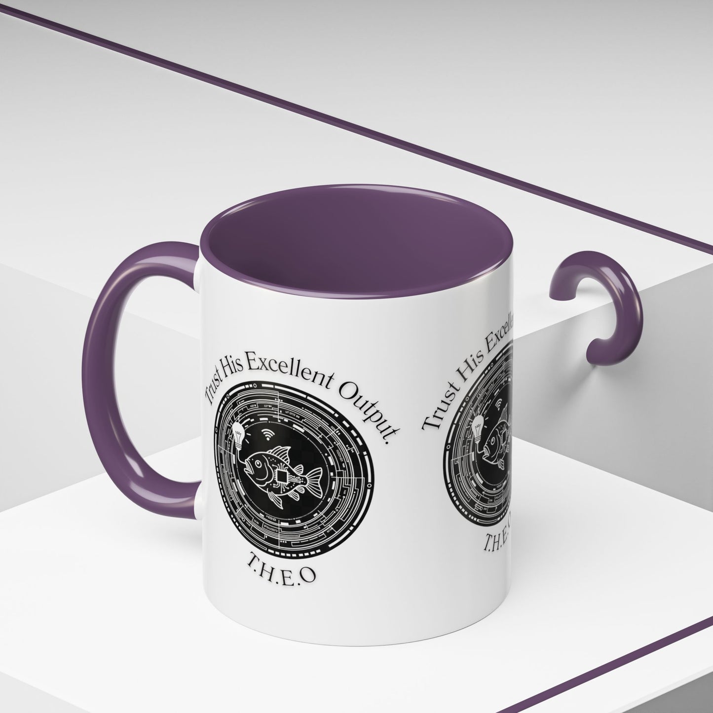 Personalized Spiritual Fish Accent Coffee Mug