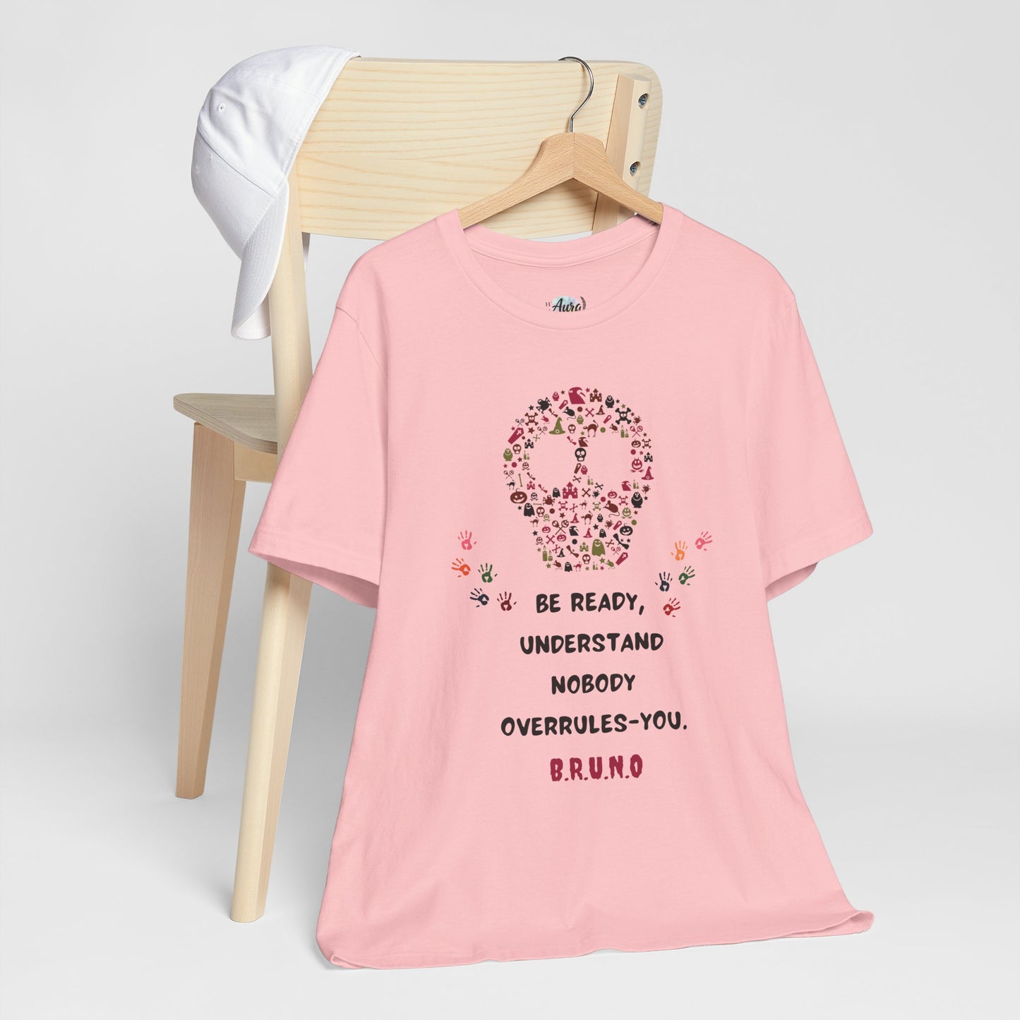 Personalized Peace Floral  and Skull Tee