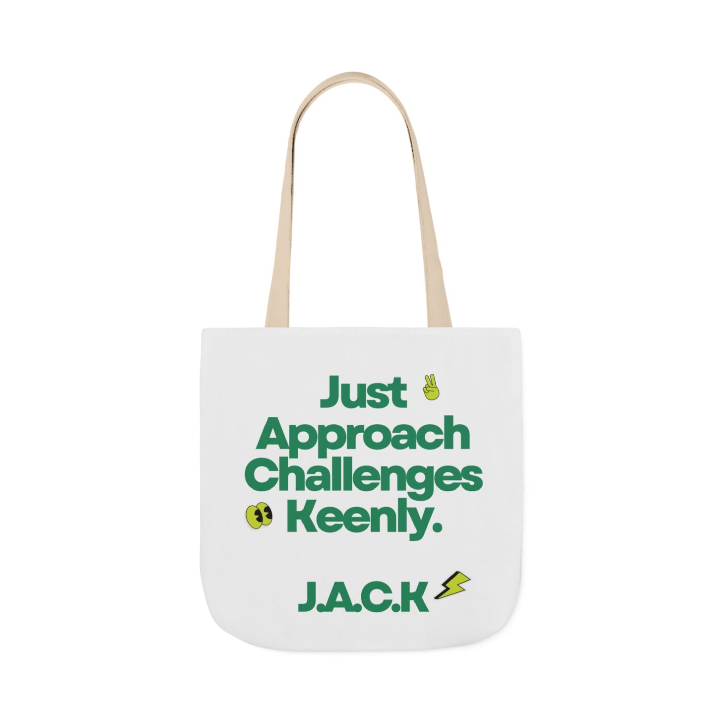 Personalized Initial Quote Simple Message Canvas Tote Custom Name