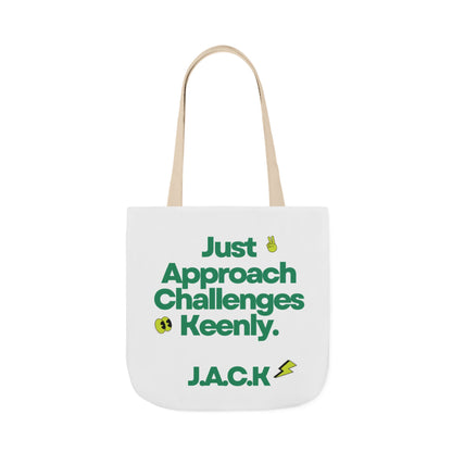 Personalized Initial Quote Simple Message Canvas Tote Custom Name