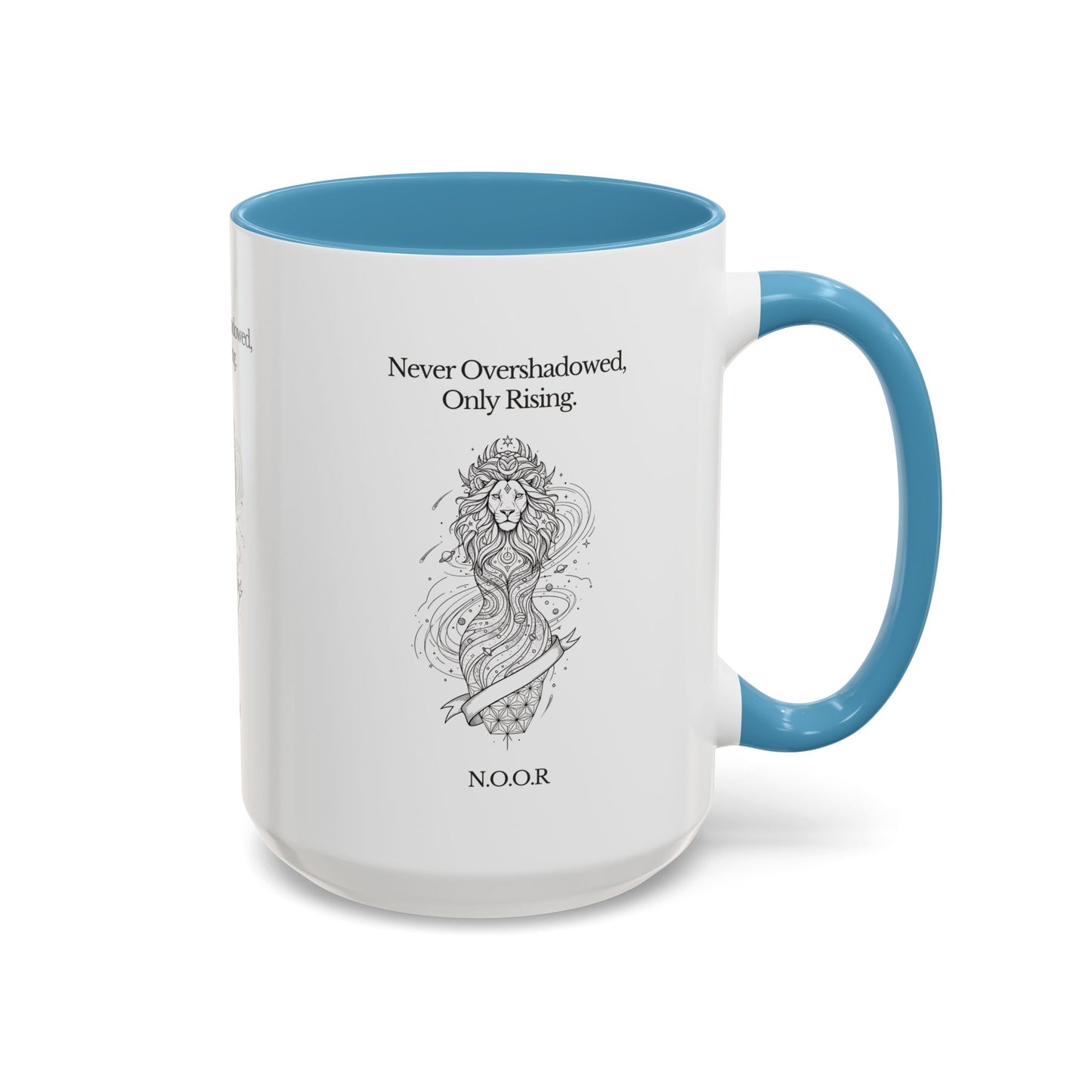 Personalized Girl Lion Accent Coffee Mug