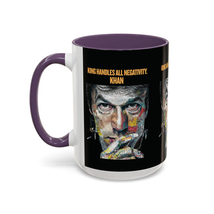 Personalized Initial Khan Accent Coffee Mug