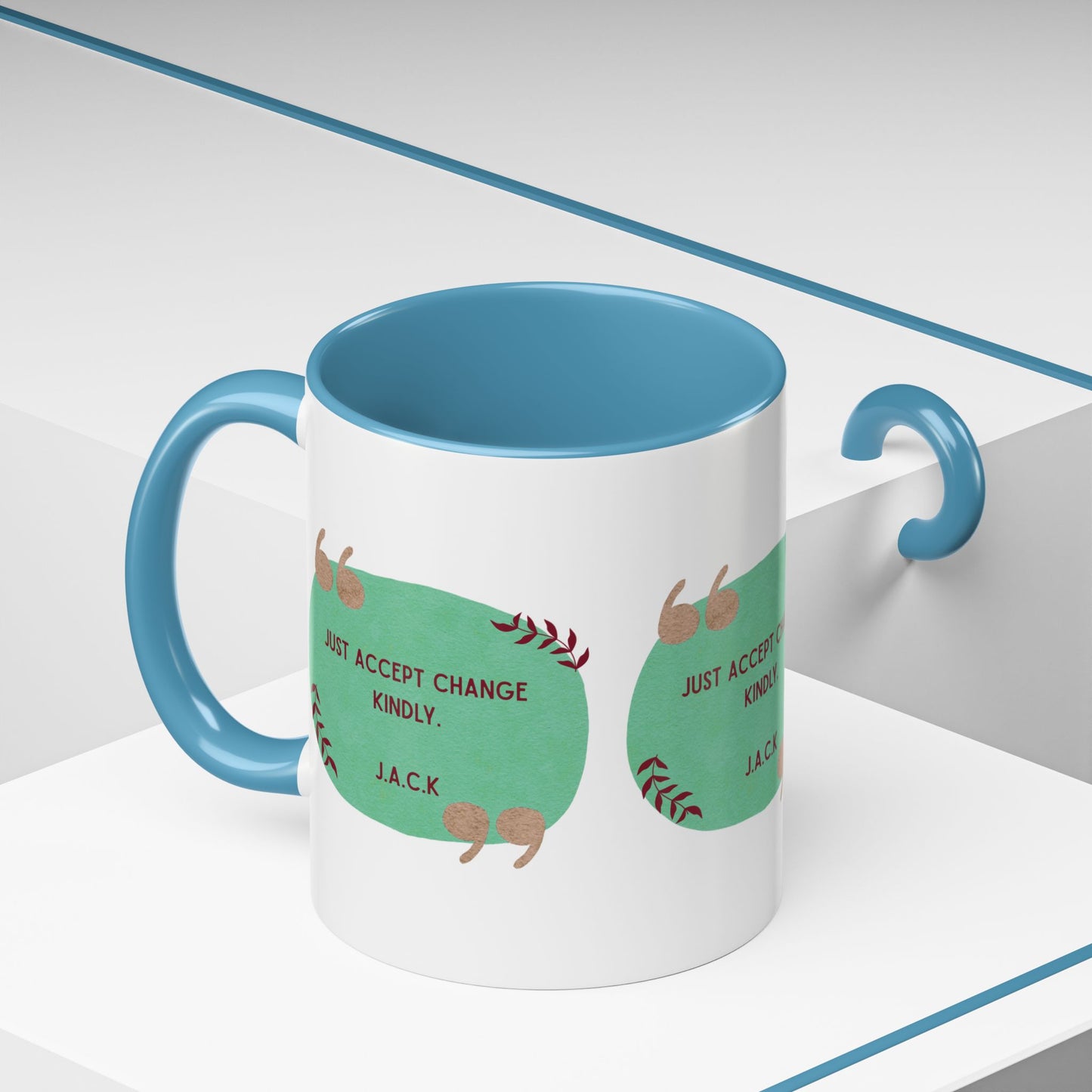 Personalized Note Box Accent Coffee Mug