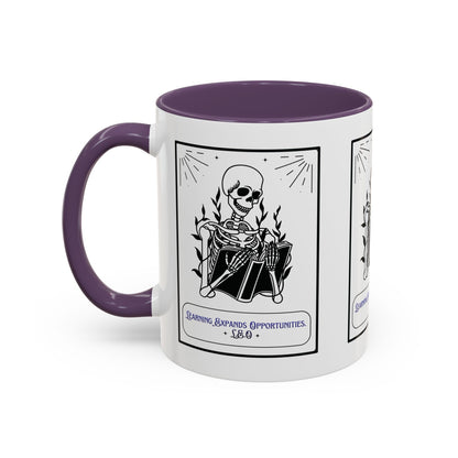 Personalized Initial Skeleton Accent Coffee Mug