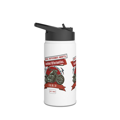 Personalized Initial Quote Motorcycle Stainless Steel Water Bottle