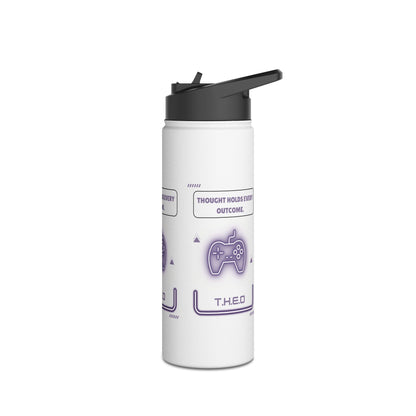 Personalized Initial Quote Controller Stainless Steel Water Bottle