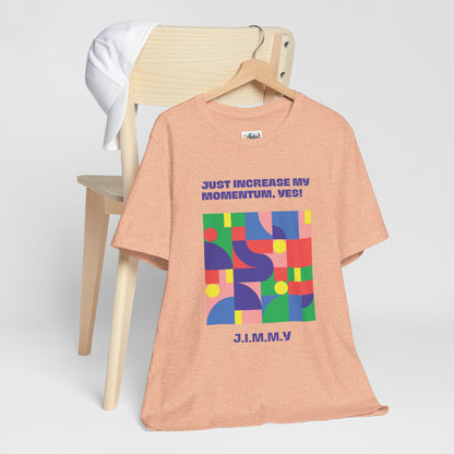 Personalized Momentum Graphic Colorful Geometric Design Tee