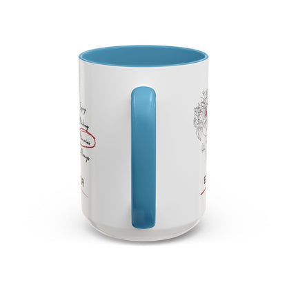 Personalized Initial Floral Girl Accent Coffee Mug