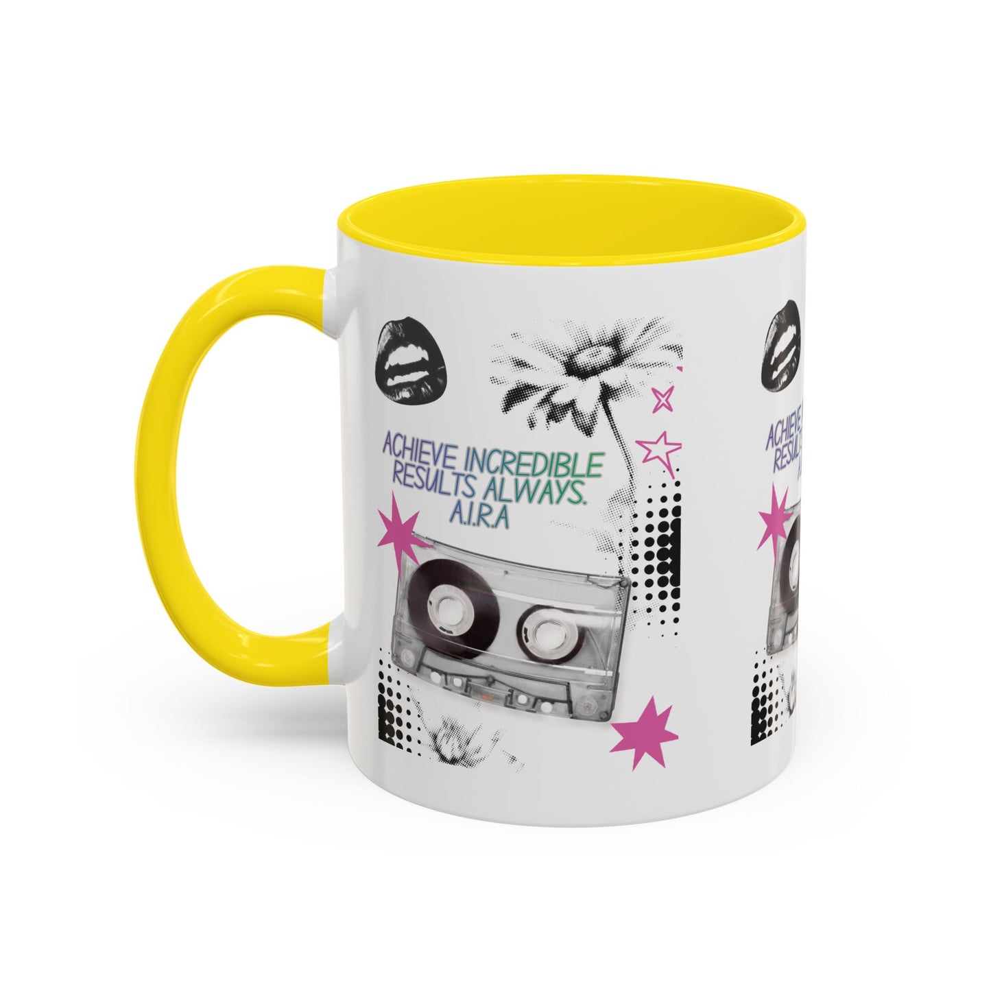 Personalized Cassette Vibes Accent Coffee Mug