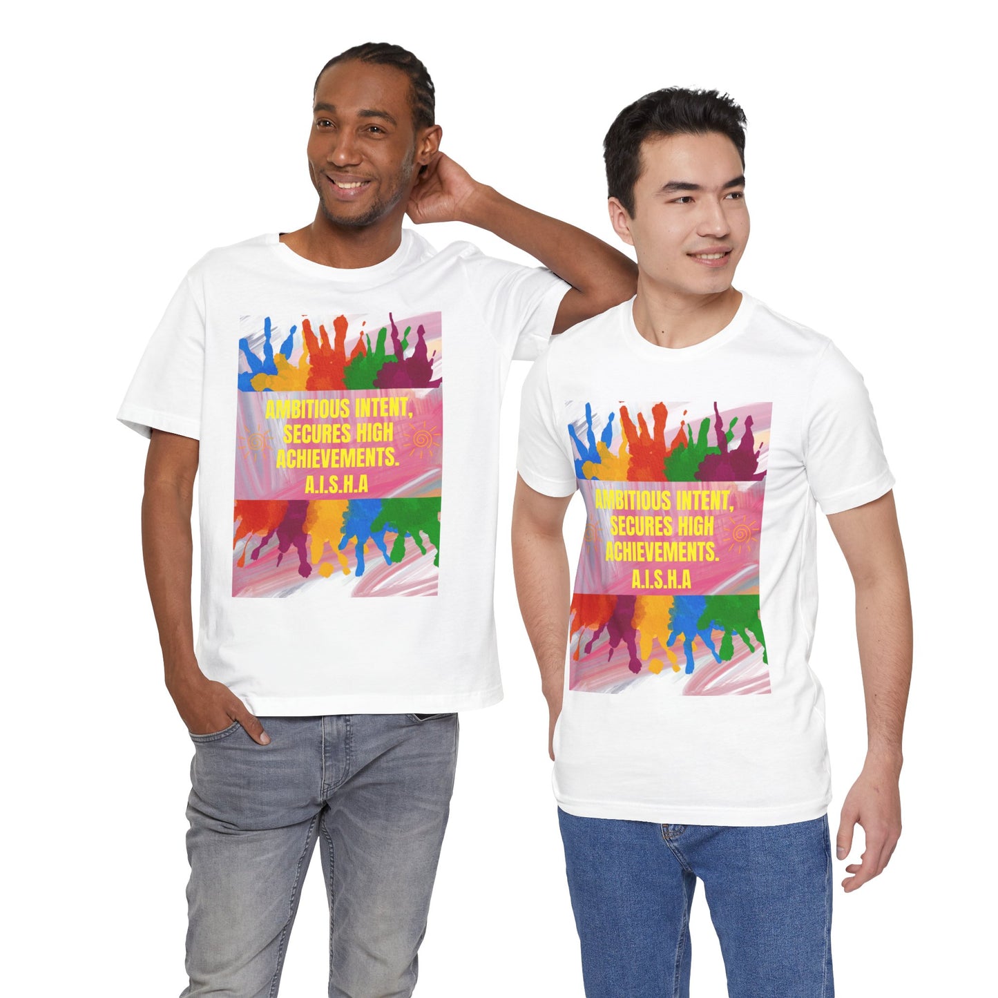 Personalized Colorful Motivational Graphic Tee