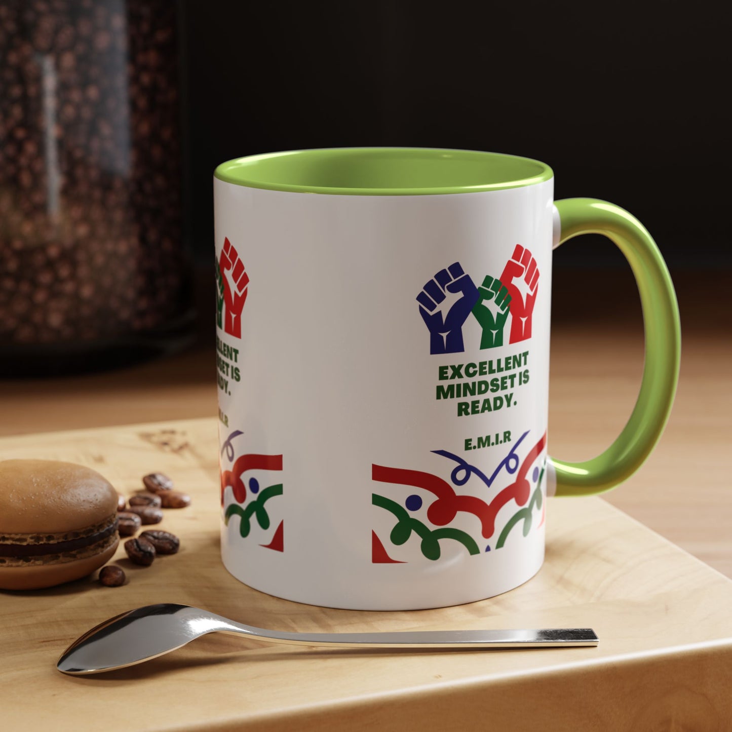 Personalized Initial Victory Accent Coffee Mug