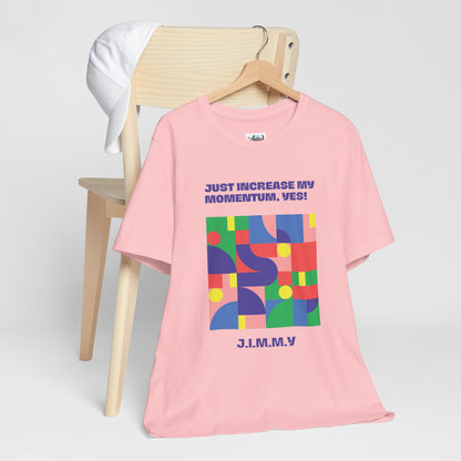 Personalized Momentum Graphic Colorful Geometric Design Tee