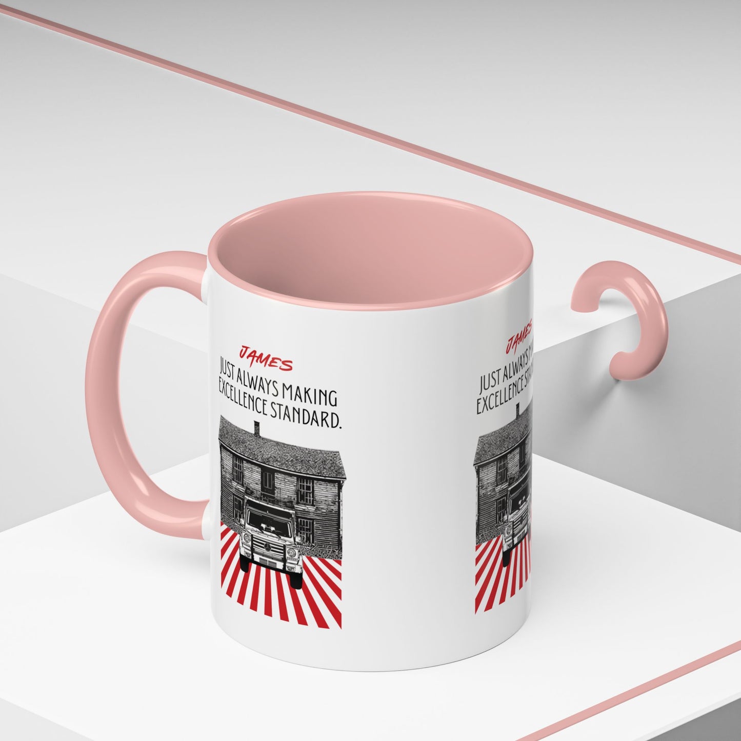 Personalized Vintage Car Accent Coffee Mug