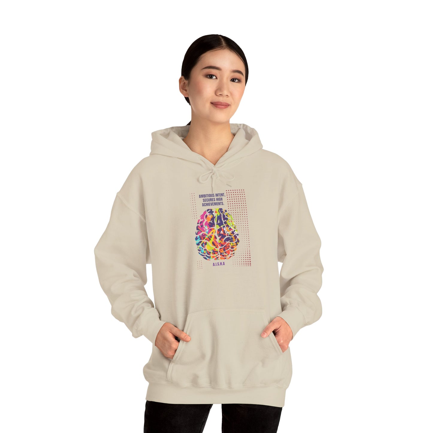 Personalized Brain Graphic Hooded Sweatshirt